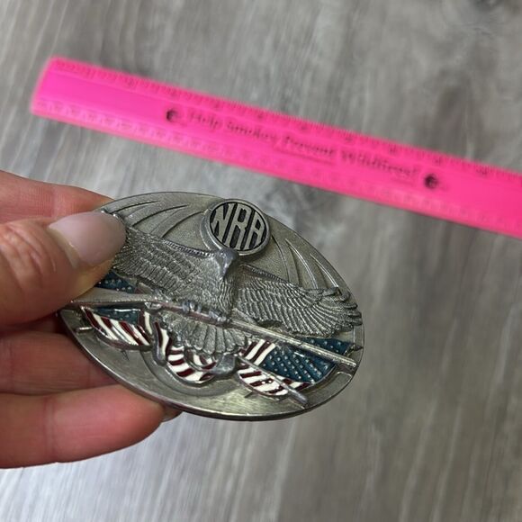 Bergamot NRA 1995 brass belt buckle - Picture 2 of 5